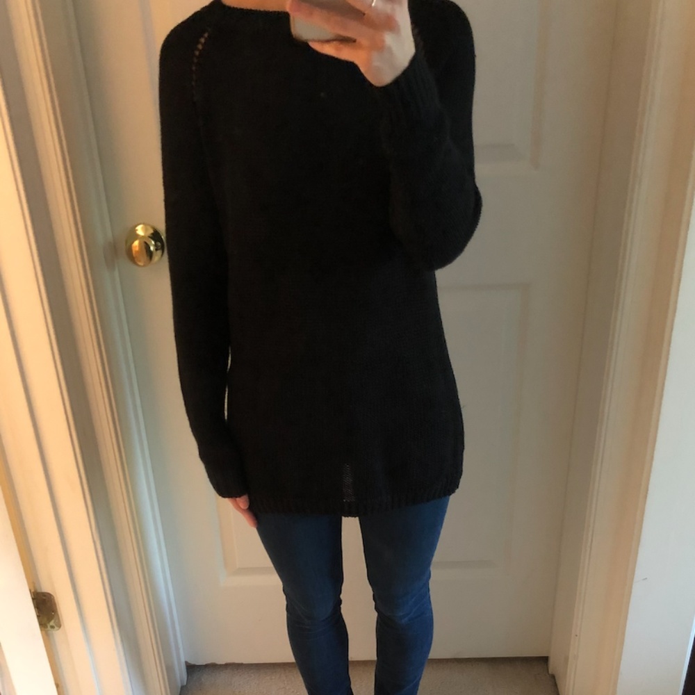 Heather by Bordeaux Sweater with Fun Back